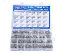 304 Stainless Steel Compression Springs Kit 390Pcs Assorted(390)