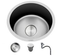 304 Stainless Steel Concealed Single Bowl Kitchen For Bar Counters, Kitchens, RVs, Bathrooms(32CM)