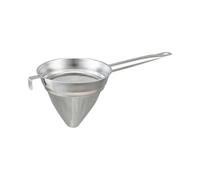 304 Stainless Steel Coned Shape Filter with Handle Fine Meshes Conical Bouillon Strainer for Liquids and Solids Particles Club Drink Strainer
