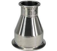 304 Stainless Steel Conical Reducer Adapter - KF to Tri-Clamp, 2 Pcs, 2” TC to 4” TC, Sanitary Ferrule Style(6inch to 1.5inch)