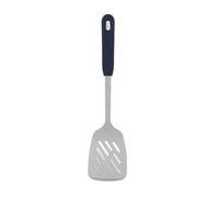 304 Stainless Steel Cooking Spoon and Spatula, Rustproof Multifunctional Kitchen Spoon with Skid - Resistant Ergonomic Handle for Home Cooking (Silicone Handle (with Hole))