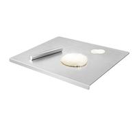 304 Stainless Steel Cutting Board 80cm x 50cm with Rolling Pin