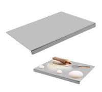 304 Stainless Steel Cutting Board, Cutting Chopping Board Heavy Duty, Baking Boards for Kitchen Pastry with Counter Lip, Noodle Boards for Kneading Rolling