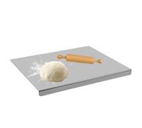 304 Stainless Steel Cutting Chopping Board, Non-Slip Surface Noodle Boards for Kneading Rolling, Heavy Duty Board for Meat Cheese Vegetable Fruit Baking Pastry(40x30cm)