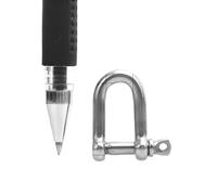 304 Stainless Steel D-Shackle M4 Bow Shackle with Safety Pin for | M4 size with integrated safety pin for secure rigging and lifting connections