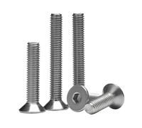 304 Stainless Steel DIN7991 Countersunk Hex Socket Screw M2-M10 Allen Machine Bolt(65mm,M5 (20pcs))