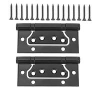 304 Stainless Steel Door Hinge Concealed Butt Hinge Black Furniture Hardware Cabinet Accessories