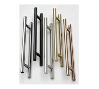 304 Stainless Steel Door Pull Handle, 0.8mm Thick Grip for Glass Doors | Large Frameless Sliding Door Bar, Contemporary Fitting for Entrance, Shop and Interior Use(Titanium,70.9x55.1")