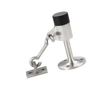 304 Stainless Steel Door Stoppers with Hook Not Drilling Required Strong & Quiet Designs Door Stop for Home & Work Area Use Rustproof Steel Block