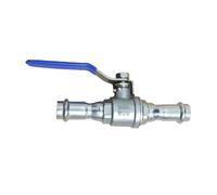 304 Stainless Steel Double clamp Two-Piece Ball Valve 4 Points clamp Two-Piece Ball Valve 6 Points 1 inch 2 inches Large Flow(Inside Diameter 32mm)