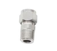 304 Stainless Steel Double Ferrule Compression Connector - 3-18mm Tube to 1/8-3/4inch Male BSP Pipe Fitting (1 Piece)(10mmx1/2inch)