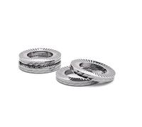 304 Stainless Steel Double-Layer Self-Locking Washers, Anti-Loose Spring Lock, Heavy Duty Twin-Coil Locking(M33 (5 pieces))
