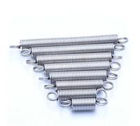 304 Stainless Steel Double Loop Closed Hook Pull Spring - 0.7mm Wire Diameter, 90mm Length, 5 Pack, Heavy Duty, , Corrosion Resistant, Perfect for DIY Projects, Reliable Stretch Spring