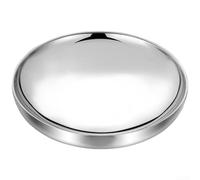 304 Stainless Steel Double Wall Insulated Dinner Plate For Hot Food Serving With Mirror Finish Stackable Design White Color 22cm(22 Cm)