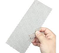 304 Stainless Steel Drain Filter Screen, Square Floor Drain Strainer Cover with 3mm Hole, Hair Catcher for Shower, Kitchen, Bathroom, Patio, Balcony(7.2x29cm)