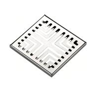 304 Stainless Steel Drain Grate, Outdoor Drainage Channel Cover, Square Floor Drain with Frame for Houseside Pavement Yard Patio Commercial(Pattern D,20x20cm)
