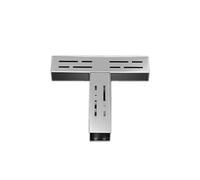 304 Stainless Steel Drainage Channel, T-Connector, Multi-Directional Flow, Rust-Resistant and Durable, Suitable for Gardens, Balconies, and Kitchens(100x50mm)