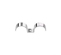 304 Stainless Steel Dual Side Pipe Clamp Bracket for Use with Plumbing and Process Instrumentation Pipes (28mm)