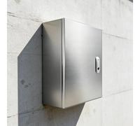 304 Stainless Steel Electrical Box, Indoor/Outdoor Electrical Enclosure, Wall-mounted Junction Box with Lock, Weatherproof Anti-Rust(40x50x25cm/15.7x19.6x9.8in)