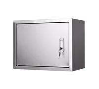 304 Stainless Steel Electrical Enclosure Box, Wall Mounted Outdoor Junction Box, Power Distribution Cabinet with Removable Back Plate