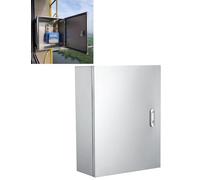 304 Stainless Steel Electrical Junction Box, Wall-Mounted Waterproof Enclosure with Lock & Mounting Plate, 50x30x60cm