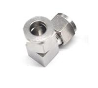 304 Stainless Steel Equal Elbow Ferrule, 4-25mm Thread Size Compression Fitting, Fit Tube OD 3-25mm Fitting for Water Air(20mm)