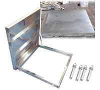 304 Stainless Steel Escape Manhole Cover, 60-100cm Roof Hatch Lid, Easy Open & Close, Load-Bearing 220lbs, Ideal for Safe Access & Durable Outdoor Use