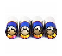 304 Stainless Steel Exhaut Tips For BMW F87 For M2 F80 For M3 F82 F83 For M4 F10 For M5 F12 F13 For M6 Direct Fit Universal Exhaust Tip 4 Pieces Muffler(4 PCS Blue Color)