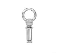304 Stainless Steel Expansion Bolts with Rings, Professional Wall Anchors and Eye Screws, Smooth Polished Rust Proof Design, 6mm 8mm 10mm Metric Thread, Assorted Lengths 50-150mm for Home(M6x50)