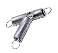 304 Stainless Steel Extension Spring, Wire Diameter 2.5mm OD 18mm Length 350mm, 1Pcs, Silver, 2.5x18x350mm