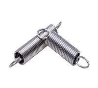 304 Stainless Steel Extension Spring, Wire Diameter 2mm OD 20mm Length 60mm, 1Pcs, Silver, 2x20x60mm