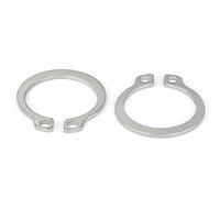 304 Stainless Steel External Retaining Ring, 120mm-145mm C Clip Shaft Snap Ring, 2 Piece Set for Machinery Bearings(145mm)