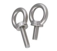 304 Stainless Steel Eye Bolt, 6 pcs Stainless Steel 304 Marine Eye Bolt Screws M5 M6 M8 M10 M12 Thread 40-120mm(M6-6pcs,100mm)