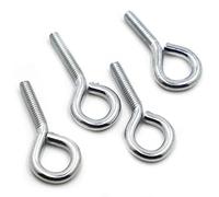 304 Stainless Steel Eye Bolt, Expansion Screw Bolts Zinc Plated Carbon Steel Closed Hook Ring Eye Bolt M3 M4 M5 M6 M8 M10 Multiple Sizes Pack of 40 Pieces(M5 10pcs,30mm)