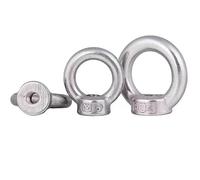 304 Stainless Steel Eye Bolt, Stainless Steel Lifting Ring Eye Nuts And Bolts Silver Tone M5-M36 304 316(316 M20 2pcs)