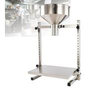 304 Stainless Steel Feeding Hopper, Large-Diameter Dispensing Funnel, with Support Stand & Lifting Platform, for Package Powder/Paste/Liquid/Granule 6cm
