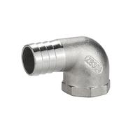 304 Stainless Steel Female Thread Elbow Right Angle Water Pipe Leather Hose Joint Accessory 1/4 1/2 (6 8 10 12 15 20mm)(12MM_3/8")