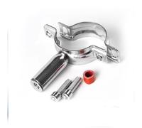304 Stainless Steel Female Threaded Pipe Bracket Nut Water Pipe Fixing Bracket Clamp PVC Pipe clamp M8 Clamp,38,40mm, L45mm