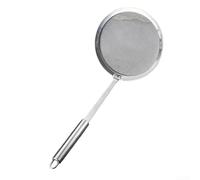 304 Stainless Steel Fine Mesh Oil Filter Spoon, Accessory for Skimming Sediment in For Soymilk Machines and Other Kitchen Applications (B-S)