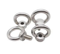 304 Stainless Steel Fine Pitch Thread Ring Lifting Eyebolt M8 M10 M12 M20 M22 M27 M30 Marine Lifting Eye Screws Ring Bolt(M20x1.25x32mm 1pc)