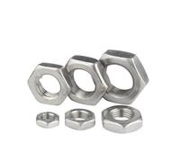 304 Stainless Steel Fine Thread Hex Thin Nuts