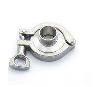 304 Stainless Steel Fitting Set 12.7mm 16mm 19mm 25mm 28mm 32mm Weld Ferrule + Tri Clamp + Silicon Gasket + End Cap(12.7mm Ferrule 25mm)