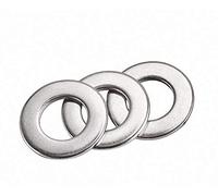 304 Stainless Steel Flat Washers - 1mm Thickness Penny Mudguard Repair Washers for M3 M4 M5 M6 M8 Applications(M4x10x1mm 100pcs)