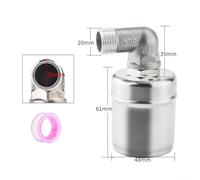 304 Stainless Steel Float Valve Water Level Controller for Automatic Refill in Tanks, Cooling Machines & Bucket Systems - 0.2-10 kg Pressure(4 Points)