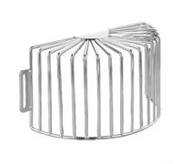 304 Stainless Steel Floor Drain Cover Gutter Filter Strainer with Side Drain and Corner Grille for Effective Water Flow and Deterrence (210mm)