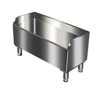 304 Stainless Steel Floor Mount Mop Sink - with Sink Drainage/Strainer - for Commercial Kitchen, Restaurant, Garages, Basements(Silver 60x41x60cm)