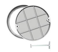 304 Stainless Steel Flush Manhole Cover & FrameInvisible Round Access Cover for Driveways Parks Sidewalks & Roads (60cm/24in) Heavy Duty Durable Rust Resistant