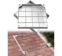 304 Stainless Steel Flush Manhole Cover Rectangular Inspection Lid with Lifting Hooks Invisible Metal Access Cover for Yard & Pathways (80 x 80 cm)