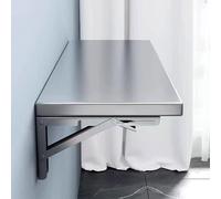 304 Stainless Steel Foldable Wall Shelf - Space-Saving Hanging Storage Rack for Home Office Laundry Room Display Table (70x35cm/27.5x13.8in)
