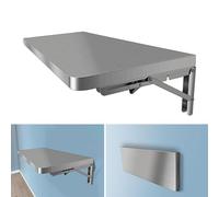 304 Stainless Steel Folding WallMounted Shelf DropDown Kitchen Storage Table SpaceSaving Concessions Table Rounded Edges (90x40cm)